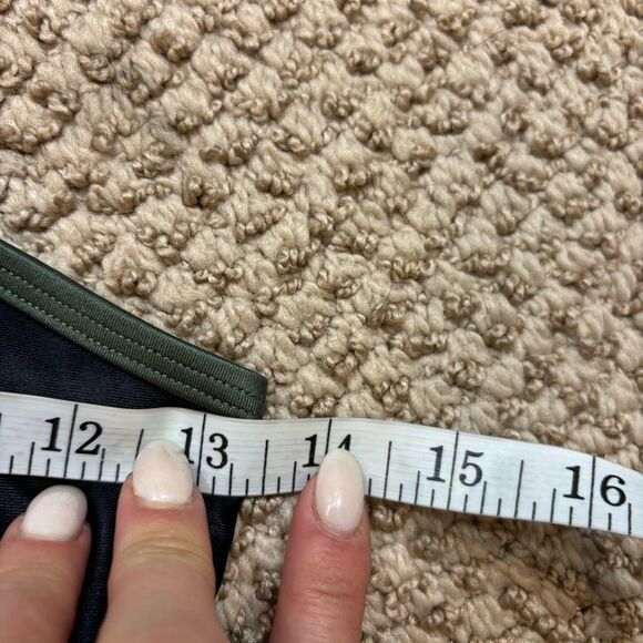 Ladies All Access Shimmer Zipper Front Sports Bra Green Size XS - Picture 9 of 9